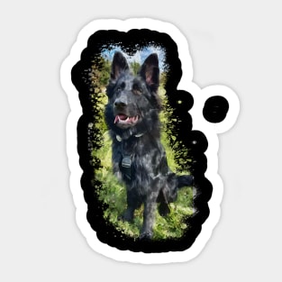 german shepherd dog Sticker